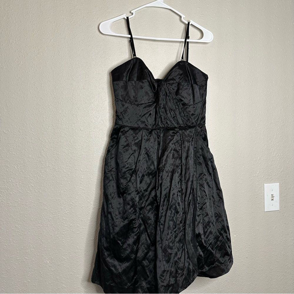 Frock by Tracy Reese Black Satin Lined Cocktail dress Size 8